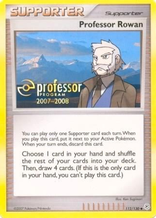 Diamond & Pearl Professor Rowan [Professor-Program-2007-2008] Pokémon card